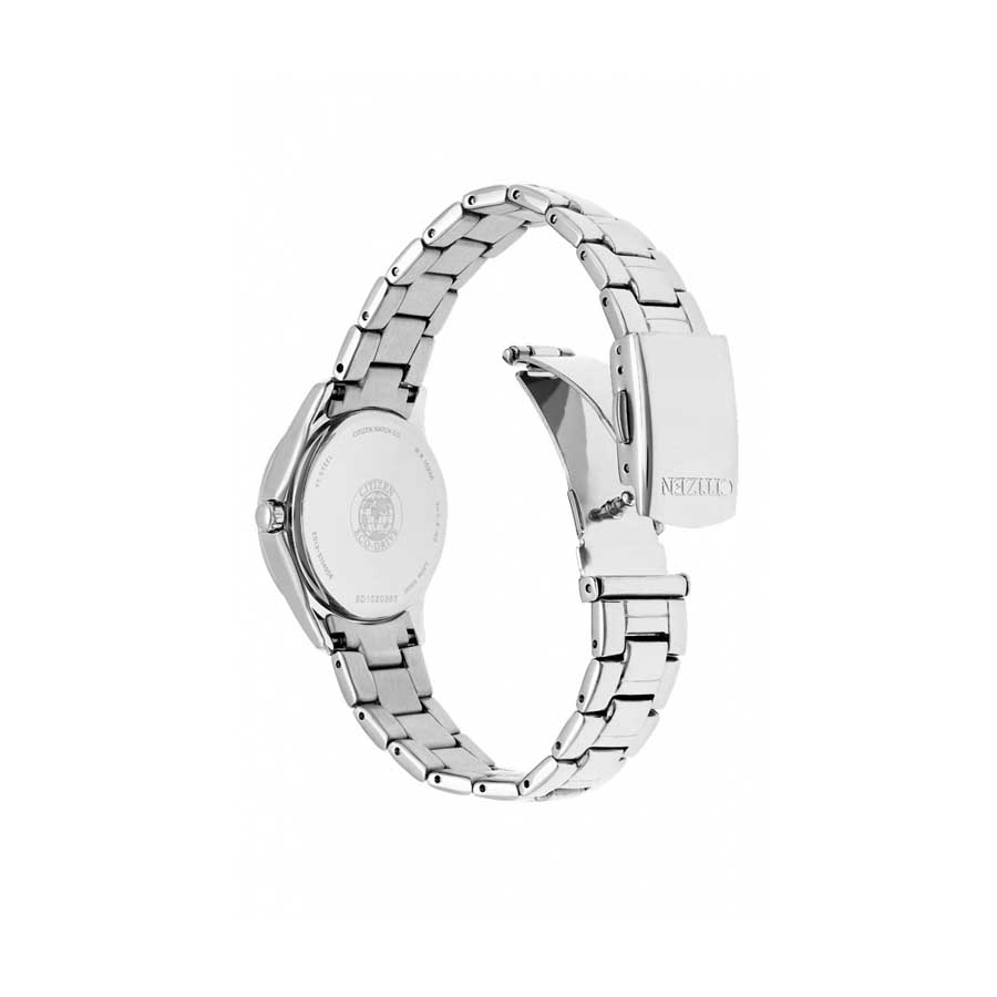 Đồng Hồ Nữ Citizen Silhouette Crystal Eco-Drive Pink Dial Diamond FE1140-86X