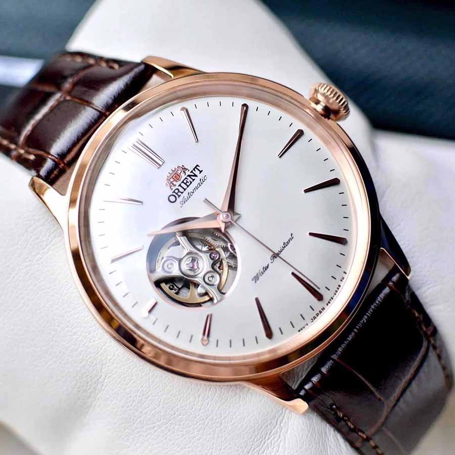 Đồng Hồ Orient Bambino Open Heart RA-AG0001S00C Cho Nam