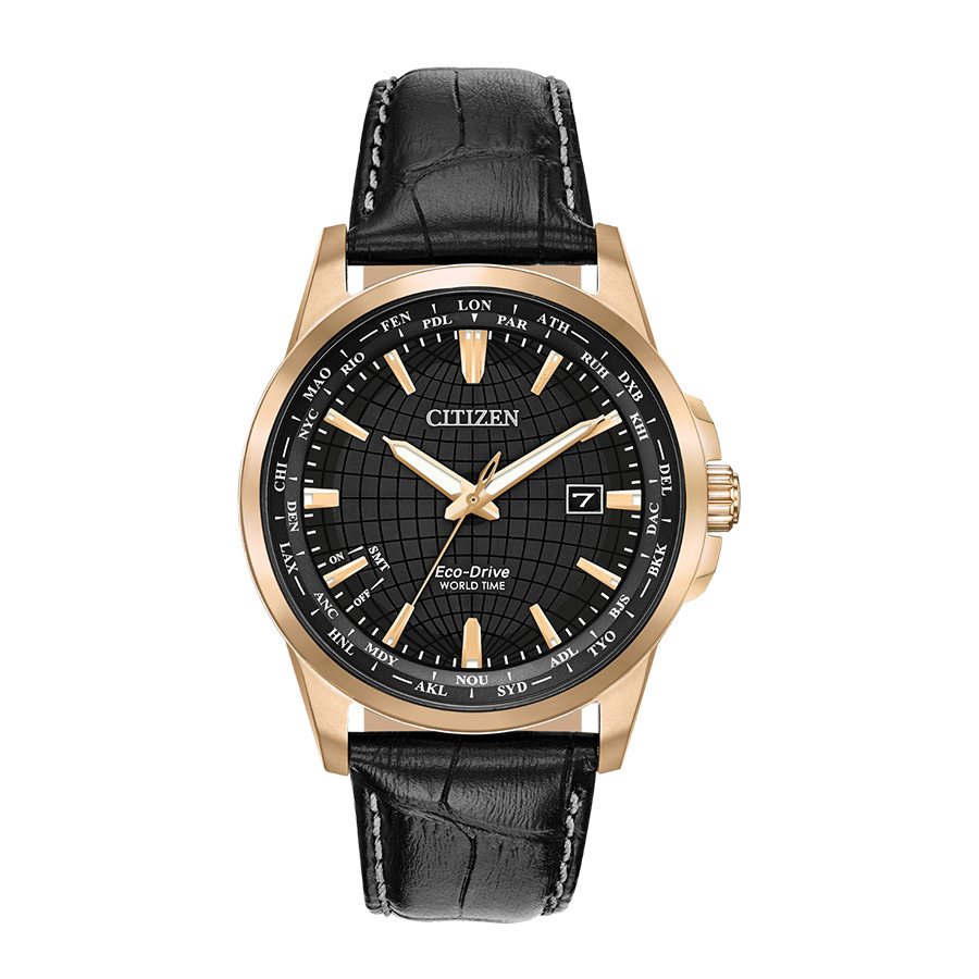 Đồng Hồ Citizen BX100308E World Time Eco-Drive Watch 41mm Cho Nam