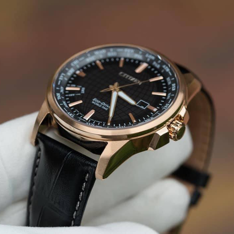 Đồng Hồ Citizen BX100308E World Time Eco-Drive Watch 41mm Cho Nam
