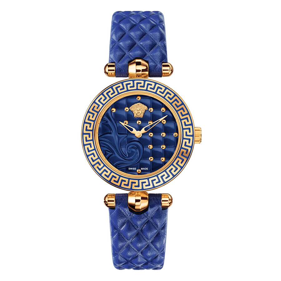 Đồng Hồ Versace VQM090016 Vanitas Micro Swiss Quartz Women's Màu Xanh Navy