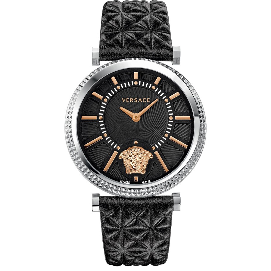 Đồng Hồ Versace V-Helix Quartz Black Watch VQG020015 Cho Nữ