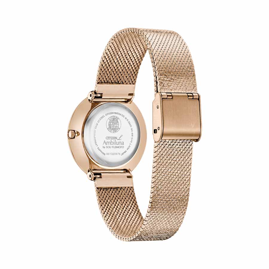 Đồng Hồ Nữ Citizen Eco-Drive L Ambiluna Rose Gold EM0643-50X Màu Vàng Hồng