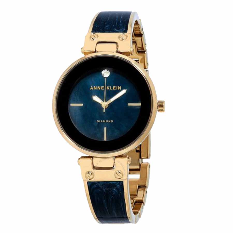 Đồng Hồ Anne Klein AK/2512NVGB Vân Đá Màu Xanh Cổ Vịt Cho Nữ
