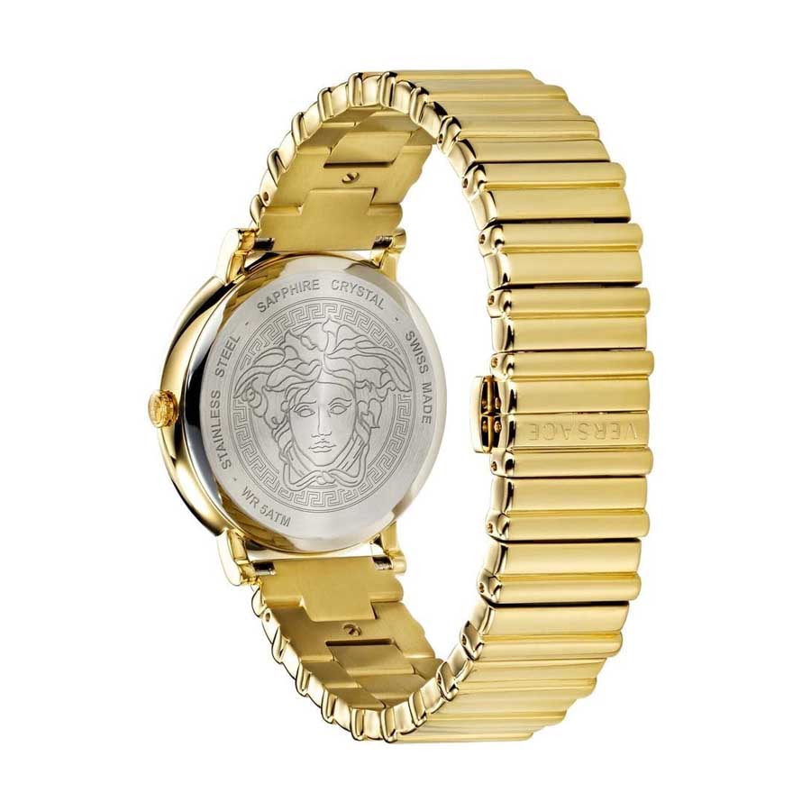 Đồng Hồ Nữ Versace V-Circle Logomania Edition Watch VE8101519 38mm Màu Vàng Gold