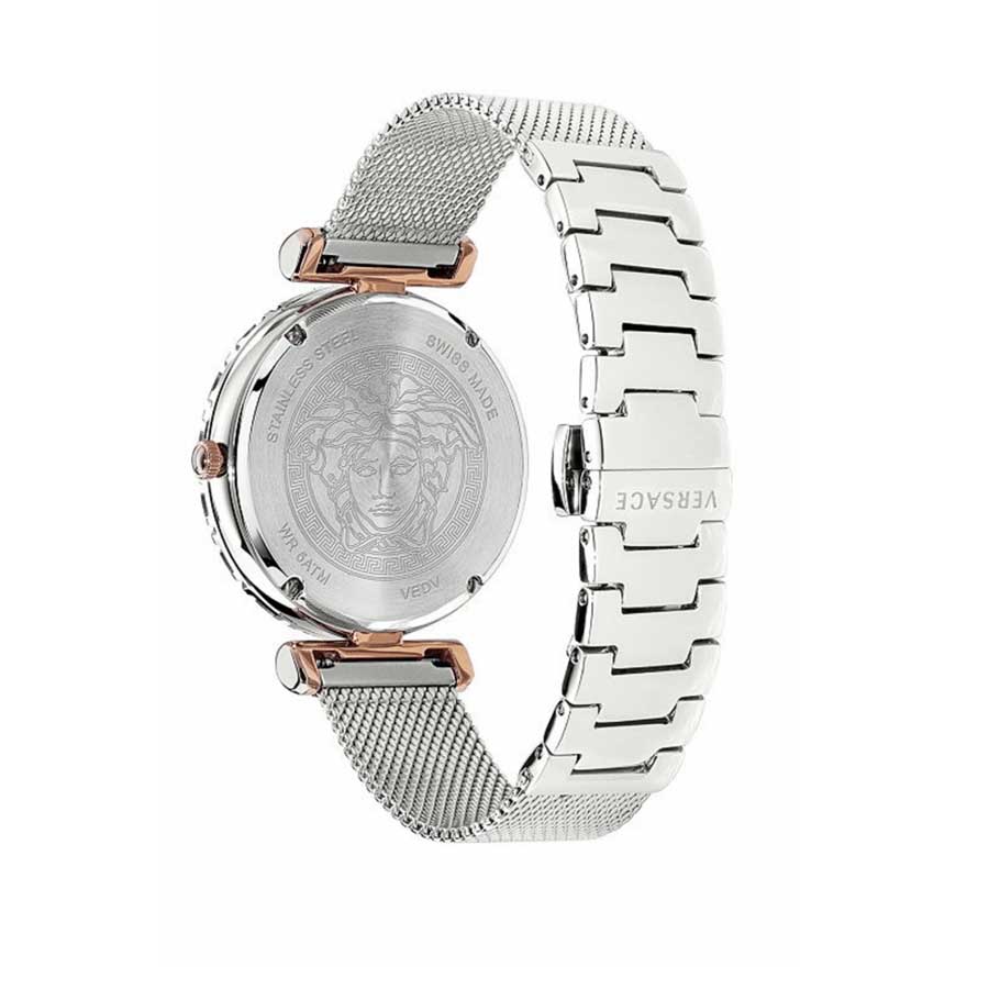 Đồng Hồ Nữ Versace Palazzo Empire Greca Watch VEDV00419 37mm Màu Bạc