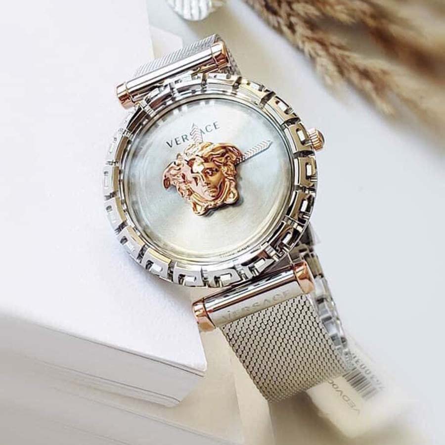 Đồng Hồ Nữ Versace Palazzo Empire Greca Watch VEDV00419 37mm Màu Bạc