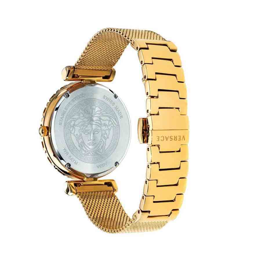 Đồng Hồ Nữ Versace Palazzo Empire Greca Watch VEDV00619 37mm Màu Trắng Vàng