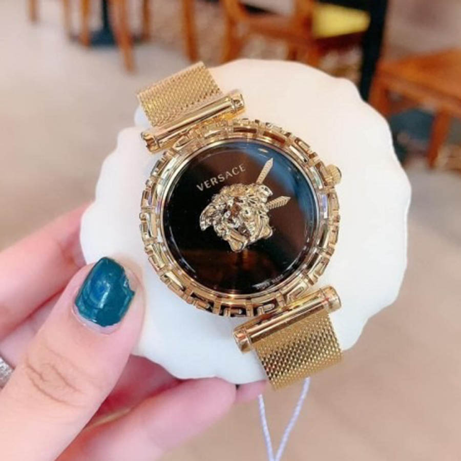 Đồng Hồ Nữ Versace Palazzo Empire Greca Watch VEDV00519 37mm Màu Vàng Gold