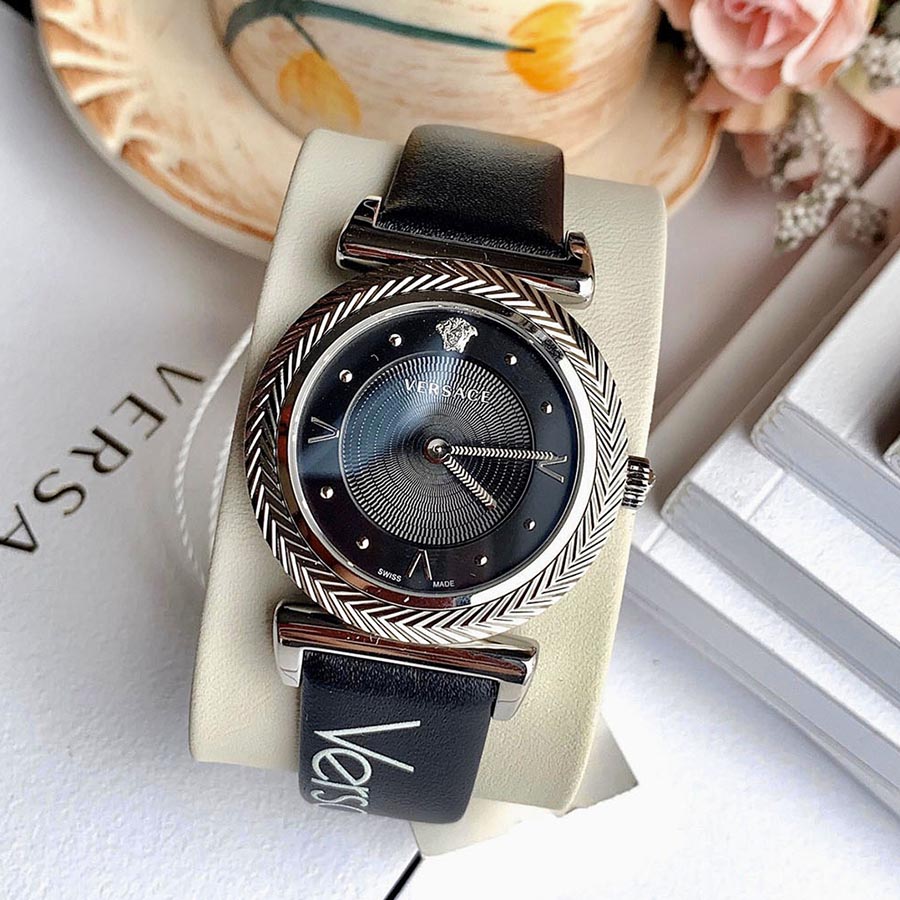 Đồng Hồ Nữ Versace V-Motif BlackRose VERE00918 Màu Đen