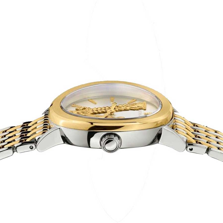 Đồng Hồ Nữ Versace Virtus Watch VEHC00719 36mm Màu Vàng-Bạc