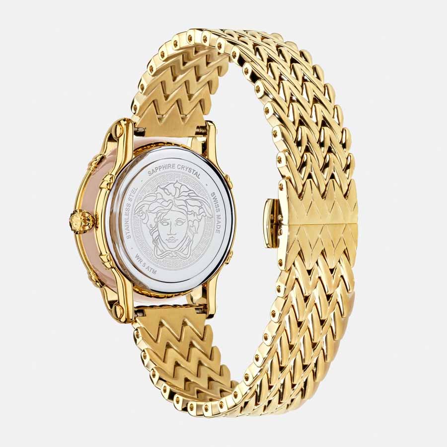 Đồng Hồ Nữ Versace Safety Pin Watch 34mm VEPN00520 Màu Vàng