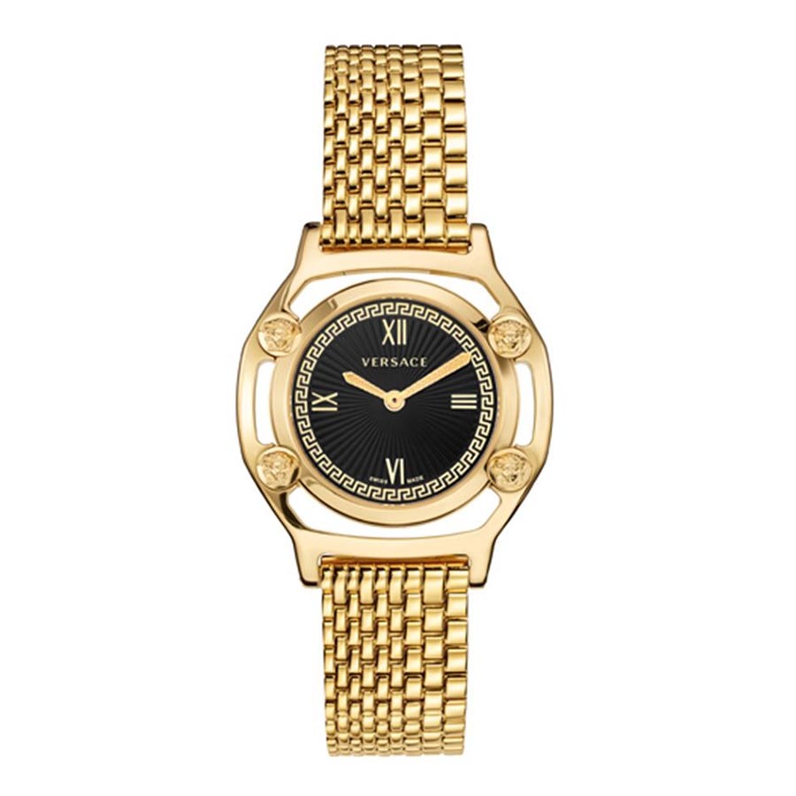 Đồng Hồ Nữ Versace VEVF00520 Medusa Frame Gold Ladies Watch Màu Vàng