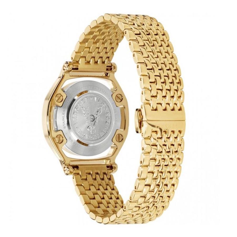 Đồng Hồ Nữ Versace VEVF00520 Medusa Frame Gold Ladies Watch Màu Vàng