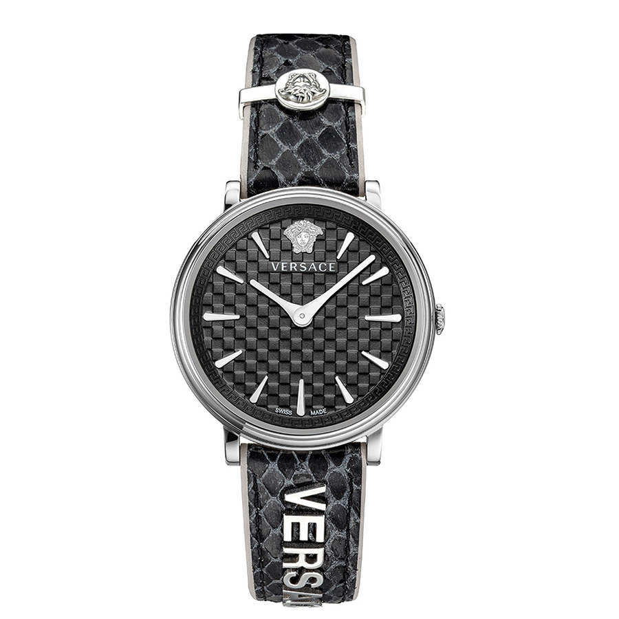Đồng Hồ Nữ Versace V-Circle Logomania Edition Watch VE8100919 Màu Đen