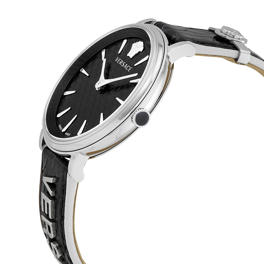 Đồng Hồ Nữ Versace V-Circle Logomania Edition Watch VE8100919 Màu Đen