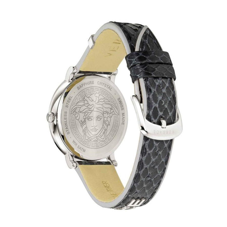 Đồng Hồ Nữ Versace V-Circle Logomania Edition Watch VE8100919 Màu Đen