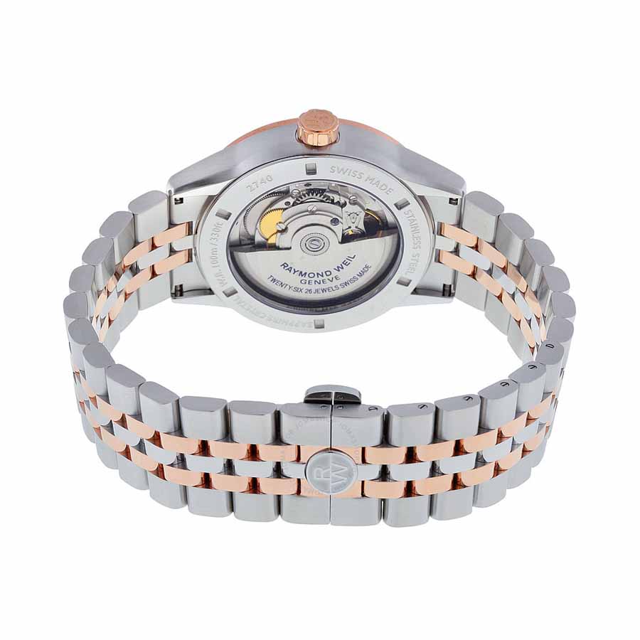 Đồng Hồ Nam Raymond Weil Freelancer 2740-SP5-65011 Màu Bạc/ Vàng Hồng