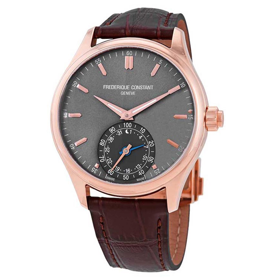 Đồng Hồ Nam Frederique Constant Horological Smartwatch FC-285LGS5B4 Màu Nâu Vàng