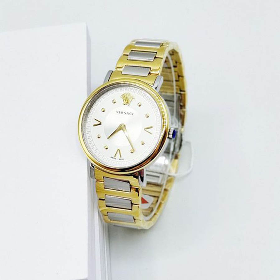 Đồng Hồ Nữ Versace Pop Chic Lady Two Tone Ladies Watch VEVD00519 36mm Màu Vàng