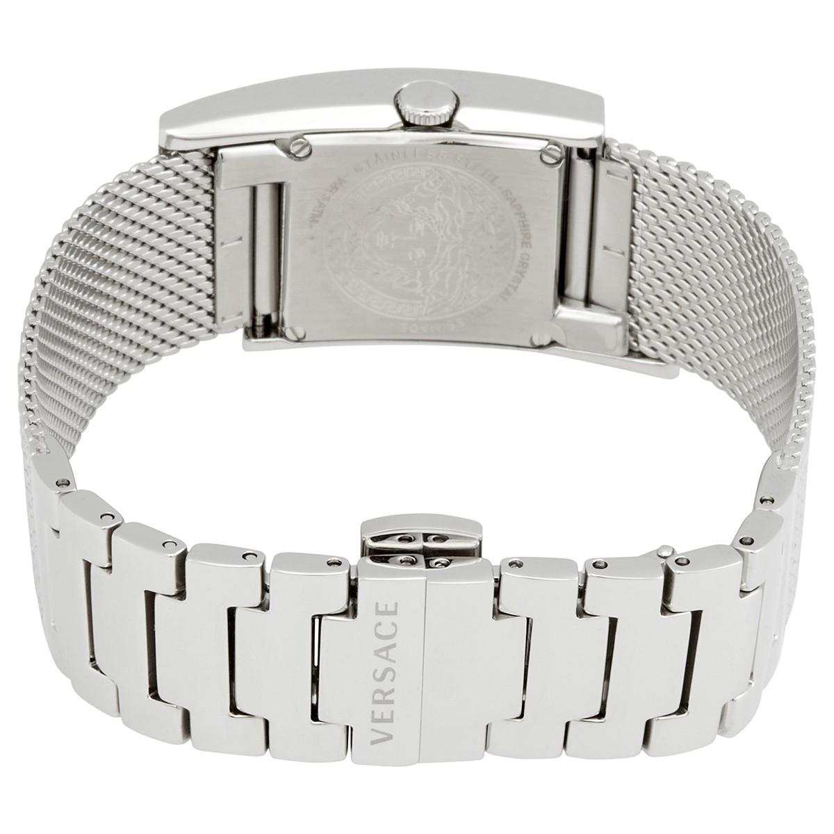 Đồng Hồ Nữ Versace Greca Icon Quartz White Dial Ladies Watch VELU00519 Màu Bạc