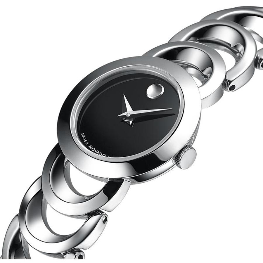 Đồng Hồ Nữ Movado 0606248 Màu Đen Bạc