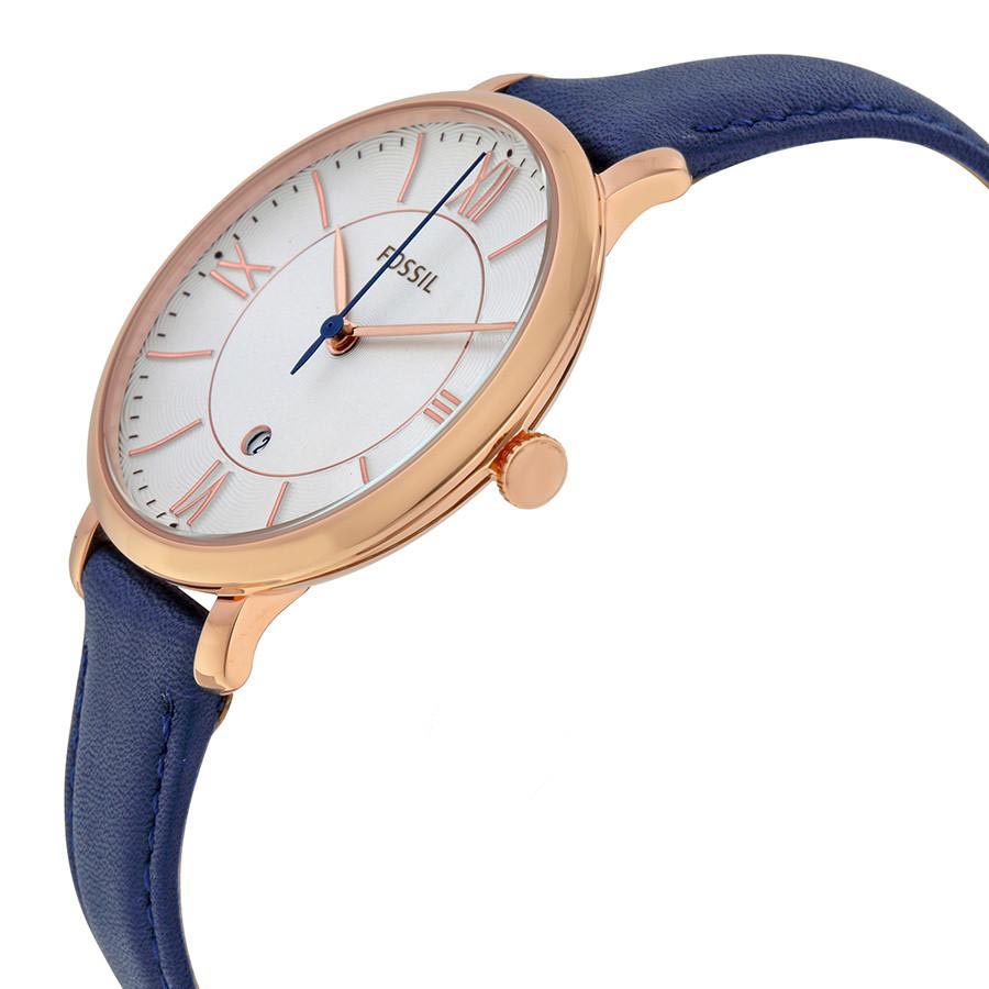 Đồng Hồ Nữ Fossil ES3843 Dây Da Màu Xanh Navy