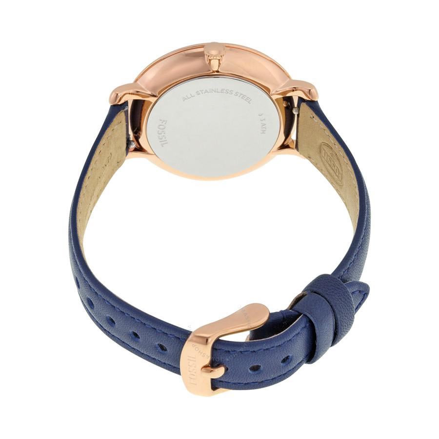 Đồng Hồ Nữ Fossil ES3843 Dây Da Màu Xanh Navy