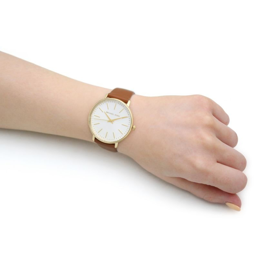 Đồng Hồ Nữ Michael Kors MK MK2740 Dây Da Màu Nâu Vàng