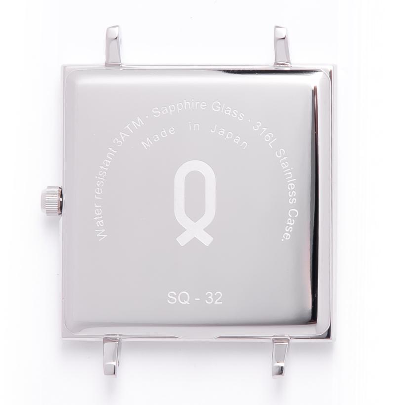 Mặt Đồng Hồ Knot Square SQ-32SVBK Màu Đen