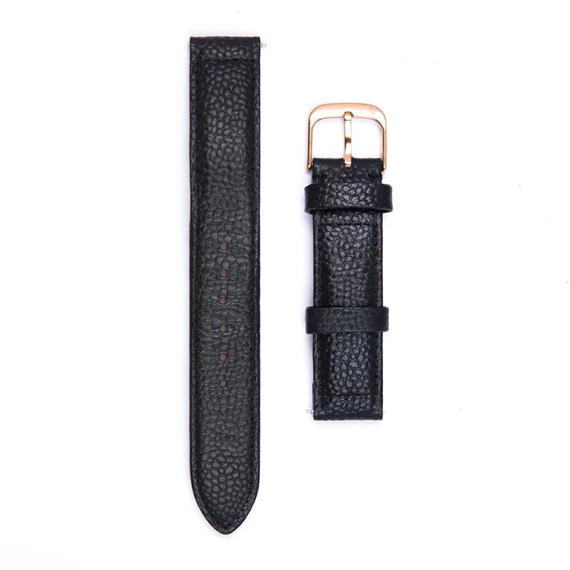 Dây Da Tochigi Scotchgrain Straight Knot STD-18BKYG Màu Đen