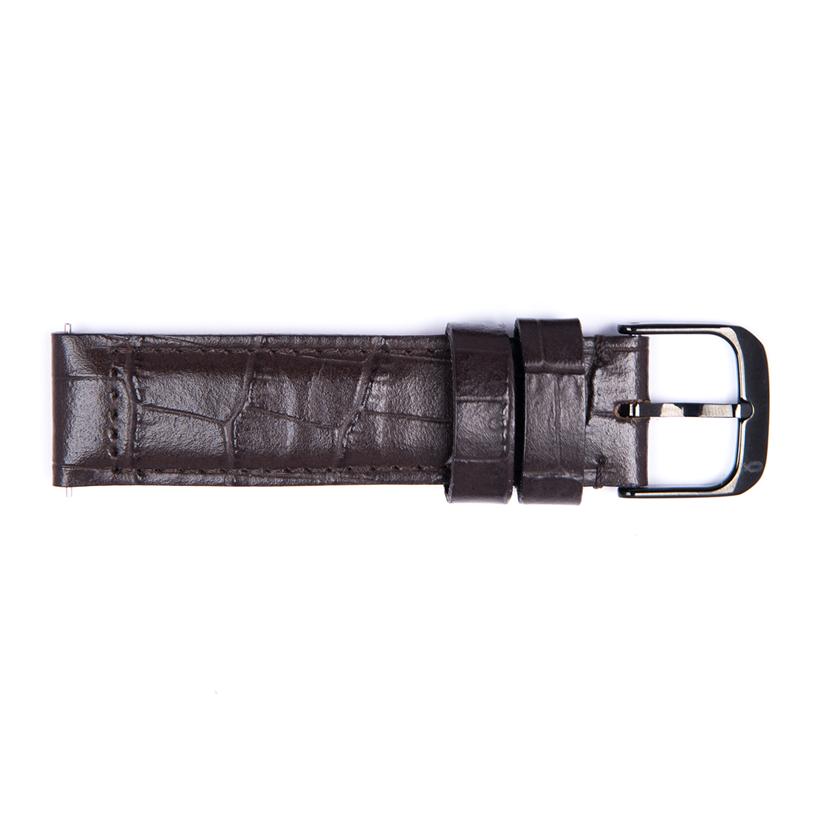Dây Da Crocodile Stamperd Strap Knot SD-18DBBK Màu Nâu Tối