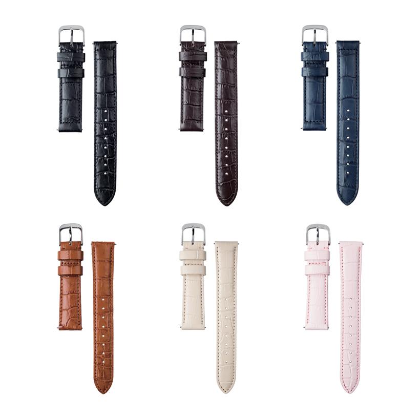 Dây Da Crocodile Stamperd Strap Knot SD-18DBBK Màu Nâu Tối