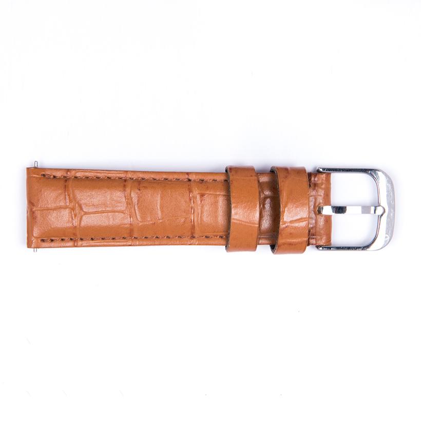 Dây Da Crocodile Stamperd Strap Knot TD-16BRSV Màu Nâu