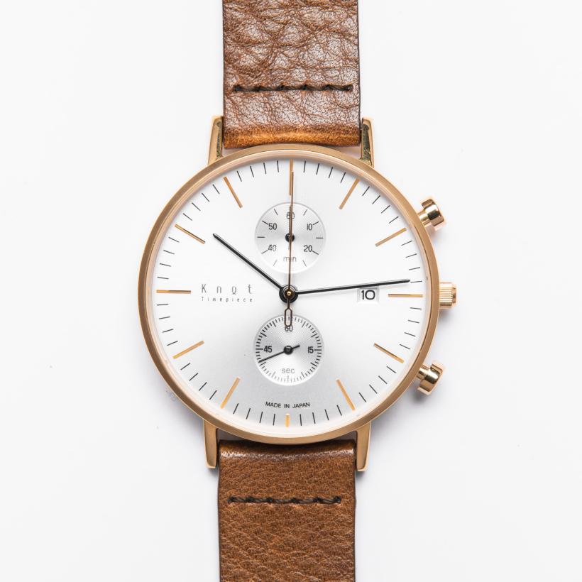 Mặt Đồng Hồ Knot Chronograph CC-39YGSV Màu Bạc