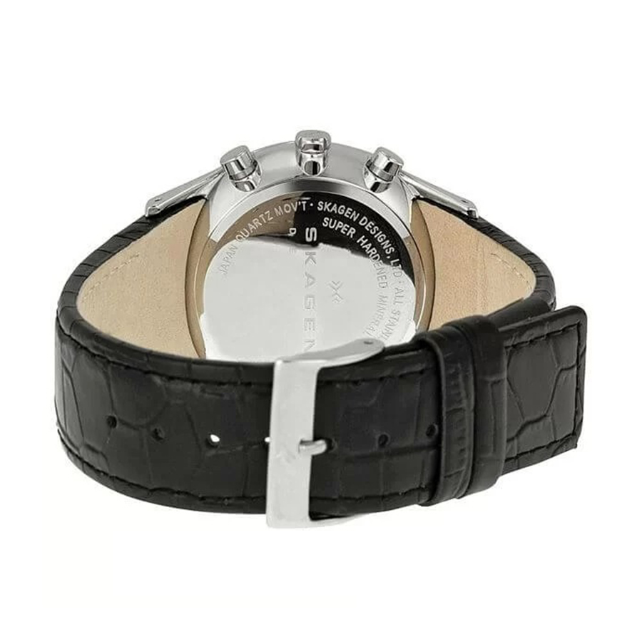Đồng Hồ Nam Skagen 329XLSLC Dây Da Màu Đen