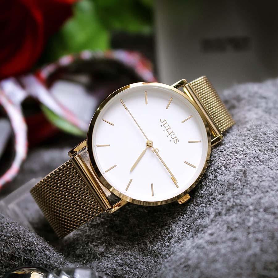 Đồng Hồ Nam Julius  JA-1164MF Màu Vàng Gold