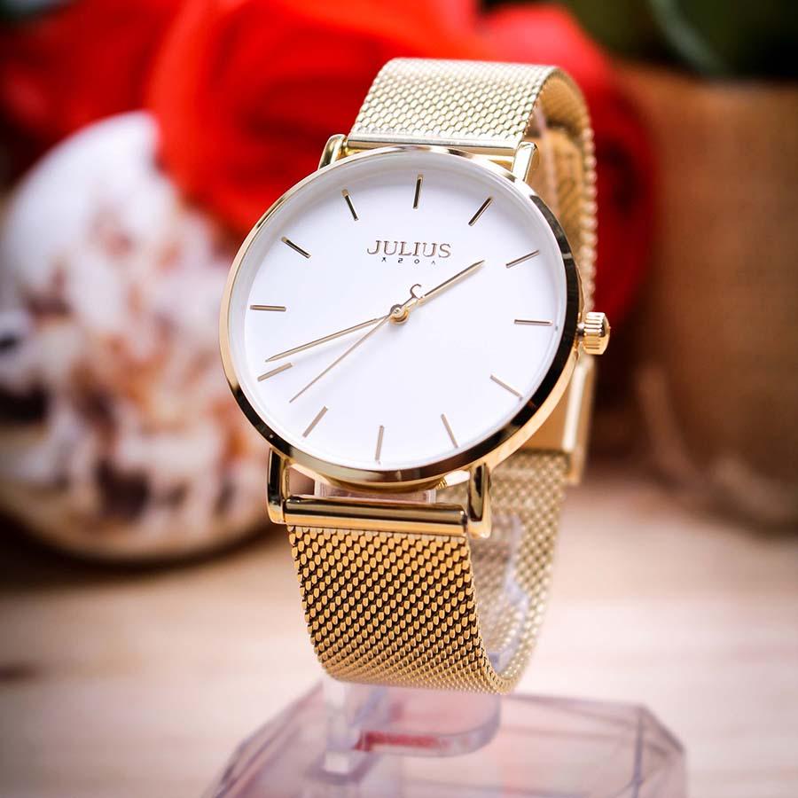 Đồng Hồ Nam Julius  JA-1164MF Màu Vàng Gold