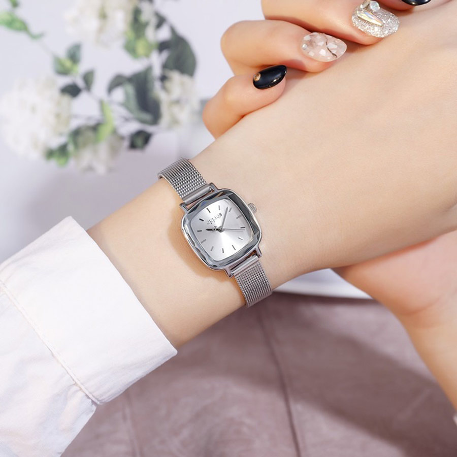 Đồng Hồ Nữ Julius JA-1148A Màu Bạc