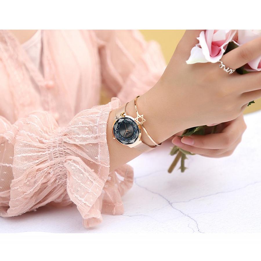 Đồng Hồ Nữ Julius JA-1111E Màu Đồng Mặt Đen