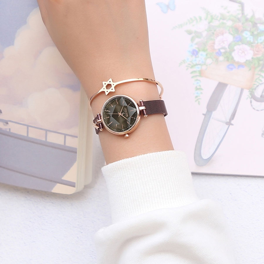Đồng Hồ Nữ Julius JA-1145E Màu Tím