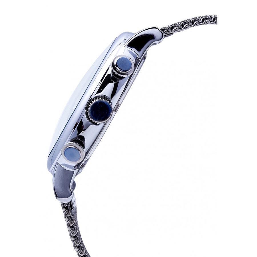 Đồng Hồ Nam Julius 3 Máy JAH-090B Màu Bạc