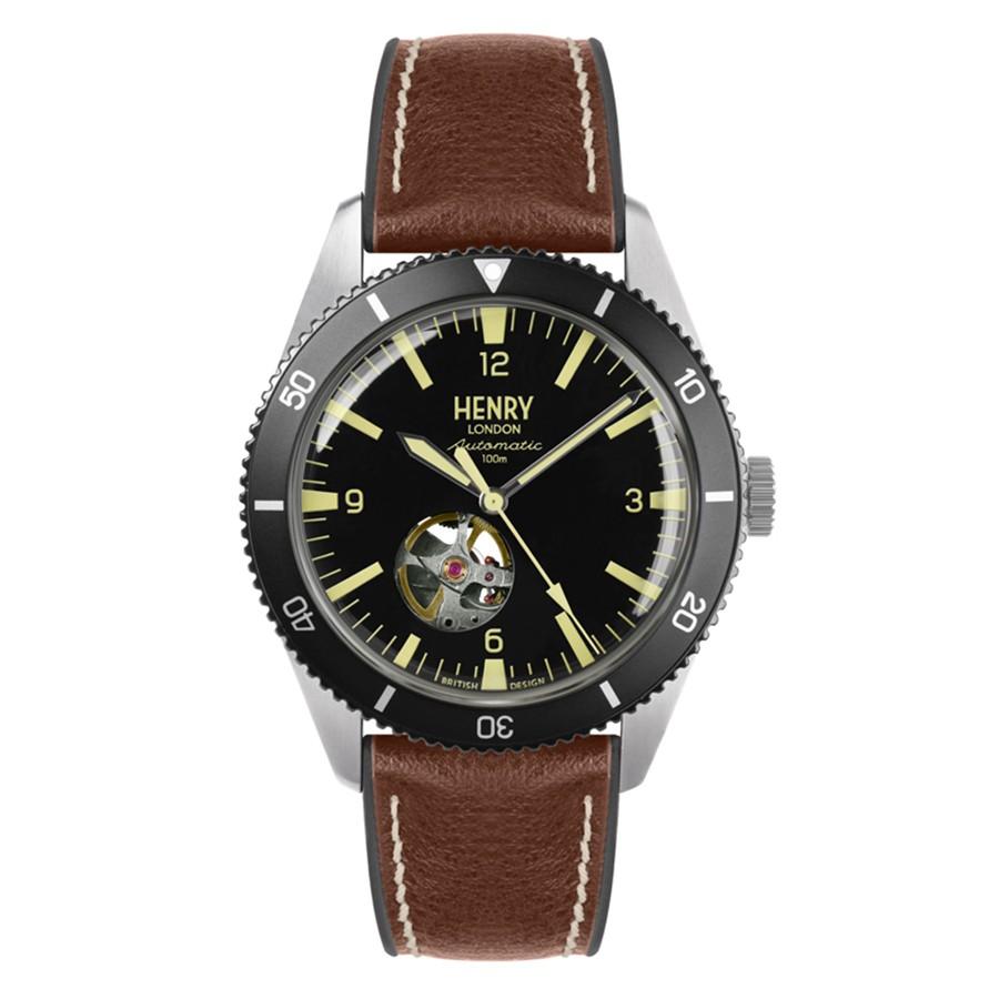 Đồng Hồ Nam Henry London HL42-AS-0331 Màu Đen Nâu