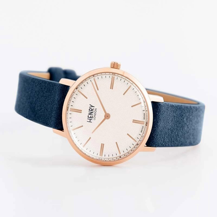 Đồng Hồ Nữ Henry London HL34-S-0346 Màu Xanh Than