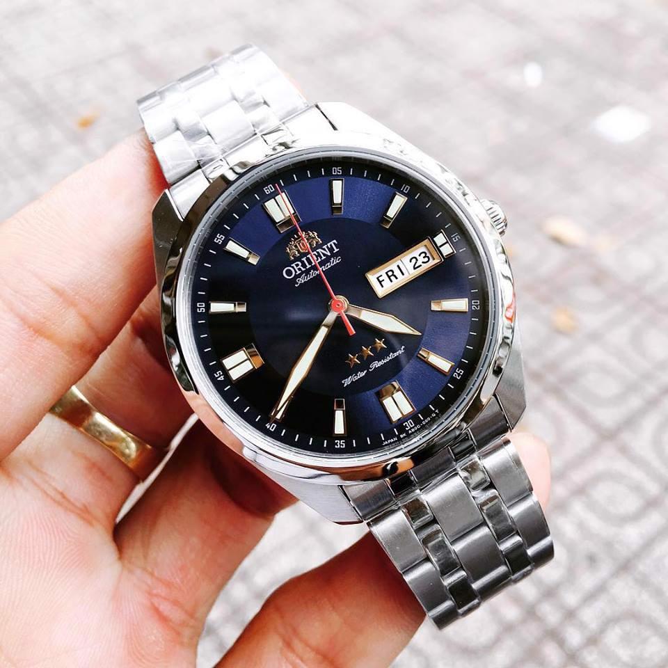 Đồng Hồ Orient Automatic Three Star Blue Steel SAB0C002D8  Cho Nam