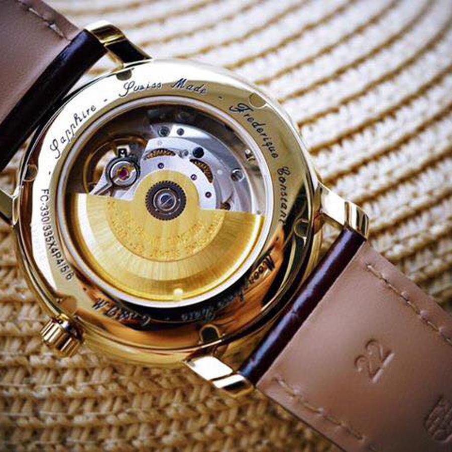 Đồng Hồ Nam Frederique Constant Moonphase FC-335MC4P5 Màu Trắng Nâu