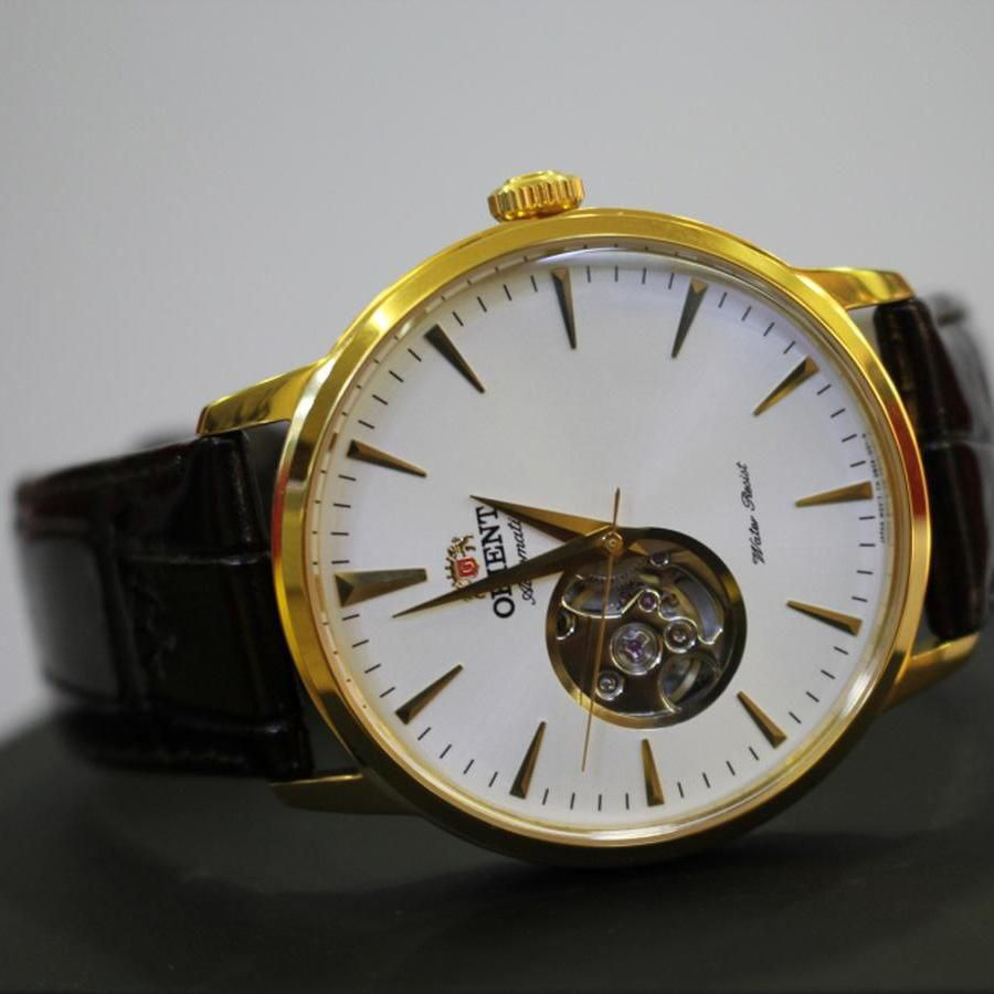 Đồng Hồ Nam Orient Automatic FDB08003W0 Cao Cấp Màu Nâu Vàng
