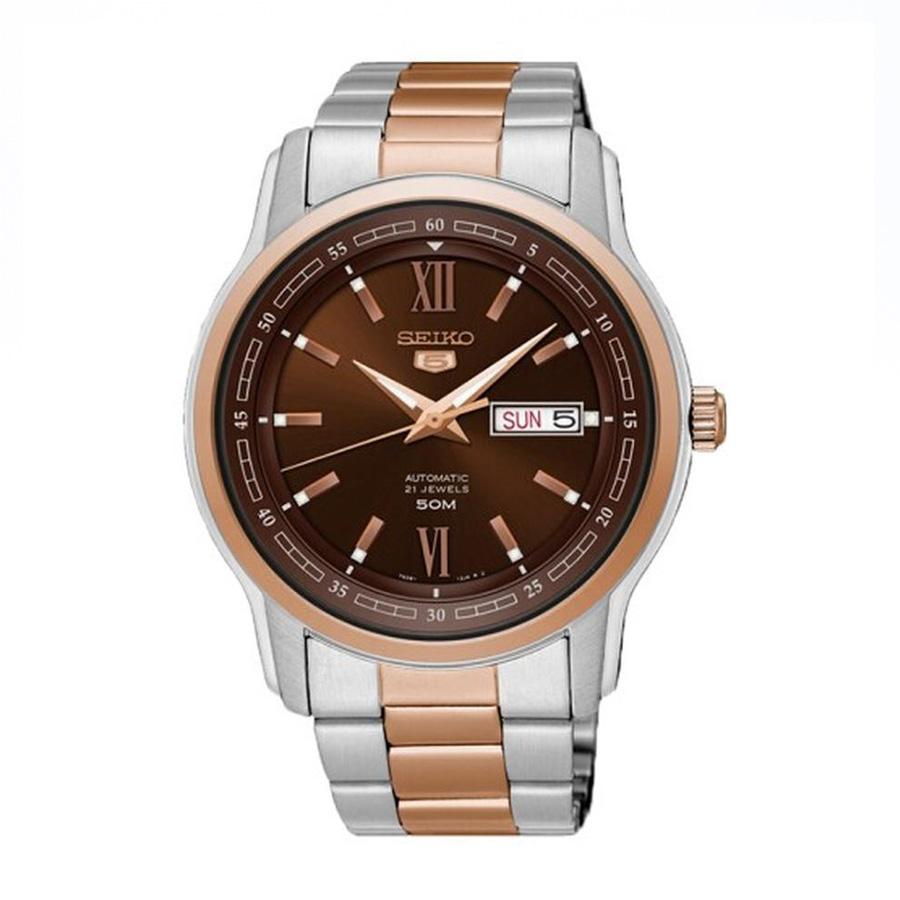 Đồng Hồ Seiko Automatic SNKP18K1 Màu Demi Vàng Hồng - Bạc