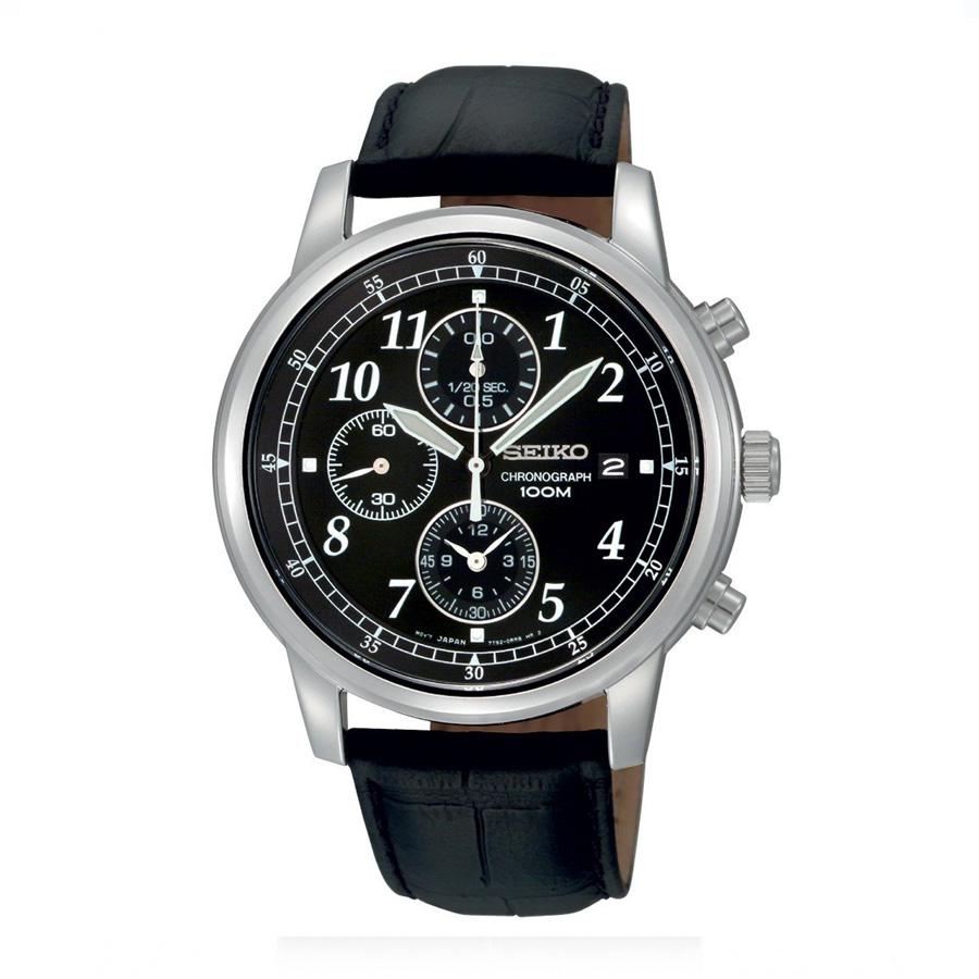 ng H Seiko Chronograph SNDC33 Cho Nam M u en