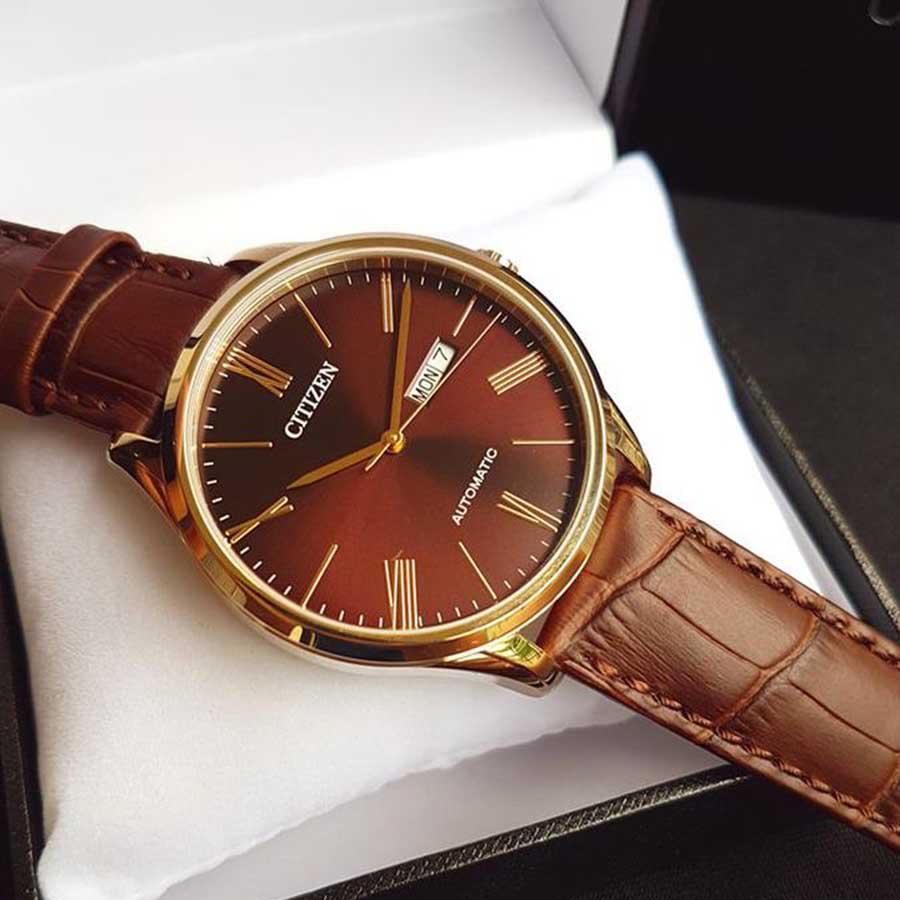Đồng Hồ Nam Citizen NH8363-14X Automatic Màu Nâu